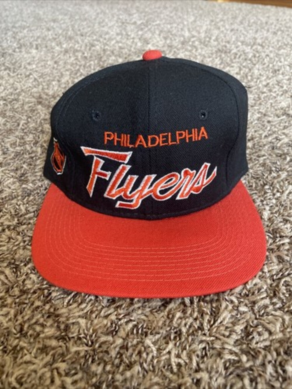 Vintage Sports Specialties Philadelphia Flyers NHL Script NWOT Hat Size 6 5/8